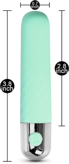3.8" Green 10-speed Usb Silicone Vibrator