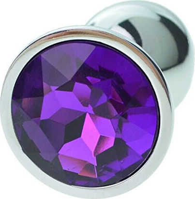 Mittlere Metallische Anal Plug Tief Lila Schmuck 8 Stück