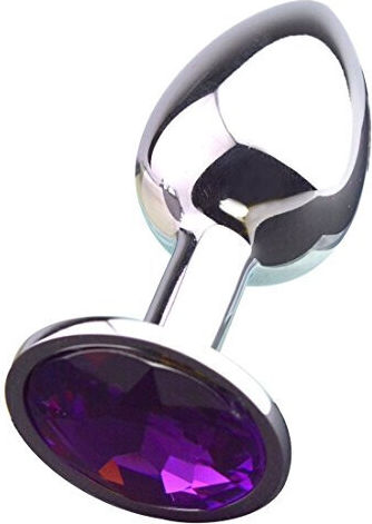 Mittlere Metallische Anal Plug Tief Lila Schmuck 8 Stück