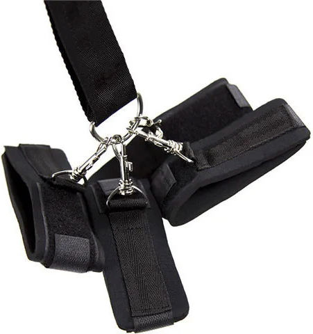 BDSM Set Cuffs & Collar Restraint Kits Black