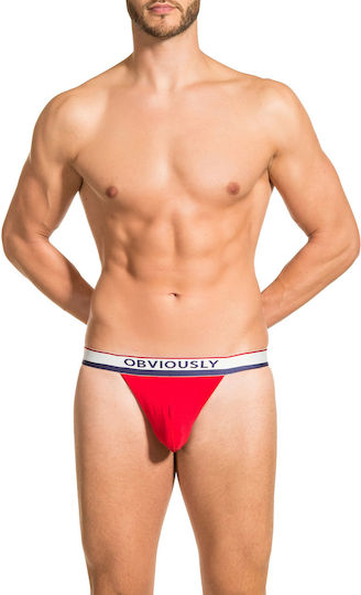 Obviously Apparel Primeman Red Thong