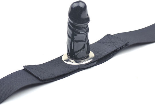 Leg Harness Black Dildo