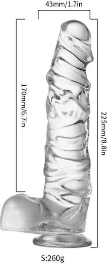 Crystal Clear 22,5cm Dildo