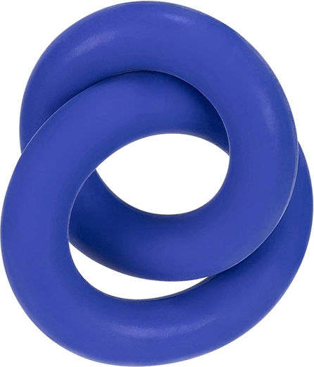 Hünkyjunk Cock & Ball Rings Duo-linked Cobalt