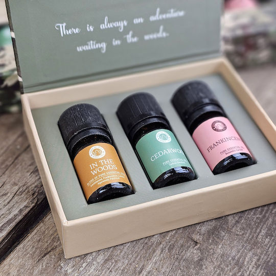 Aromatherapy Gift Set Woodsy Pure Essential Oil Σετ 3 Αιθέρια Έλαια 5ml