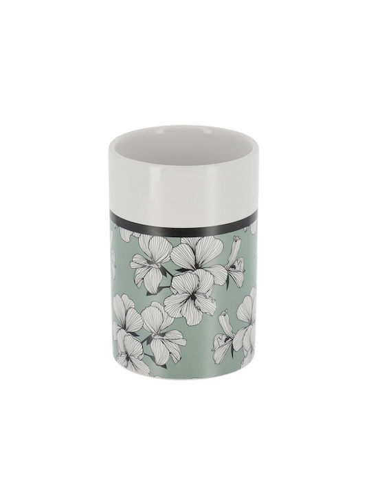 Cup Holder Ceramic Green