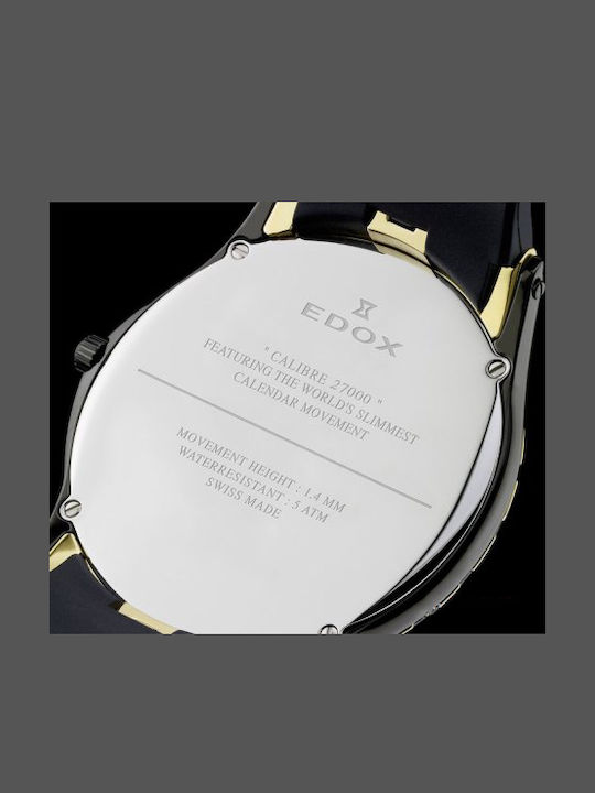 Edox Les Bemonts Ultraflat Classic Stainless Steel Bracelet 27001 Edox Les Bemonts Ultraflat Classic Stainless Steel Bracelet 27001