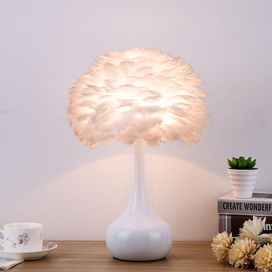 Dekorative Lampe mit Fassung für E27 Lampe Gold