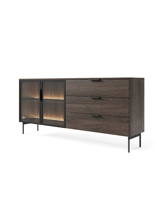 Bufet Lumi cu Sertare Nuci 181x39x82cm
