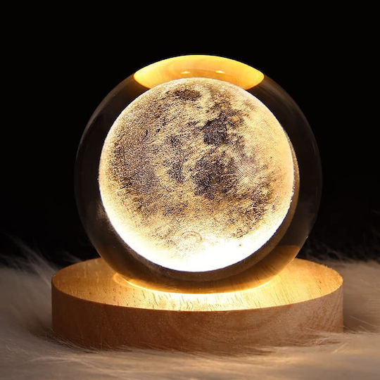 Sphere Decorative Lamp Crystal Ball White