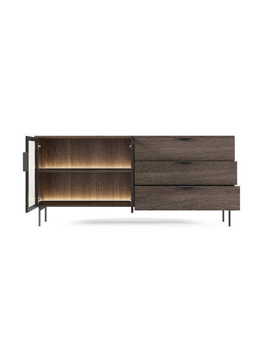 Bufet Lumi cu Sertare Nuci 181x39x82cm
