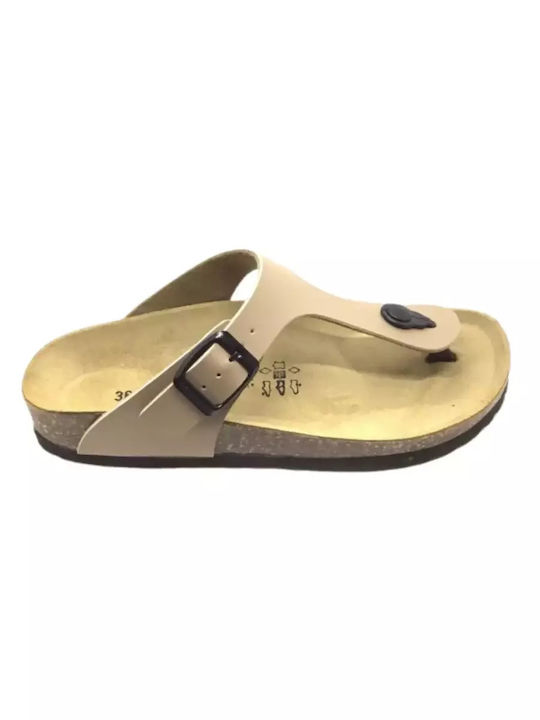 Women's Flat Sandals Anatomic in Khaki Color