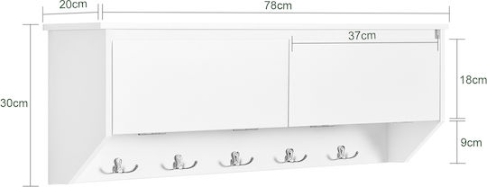 SoBuy Ξύλινη 10 Θέσεων 78x20x30cm