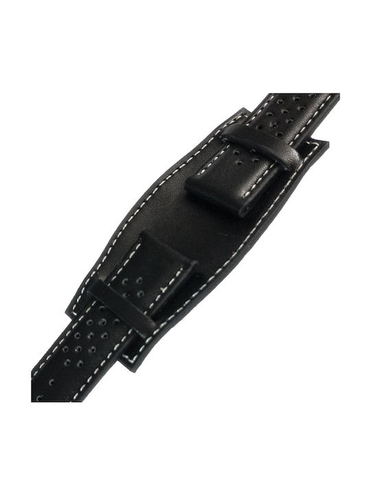 Lederriemen A-160bk 24mm Schwarzes
