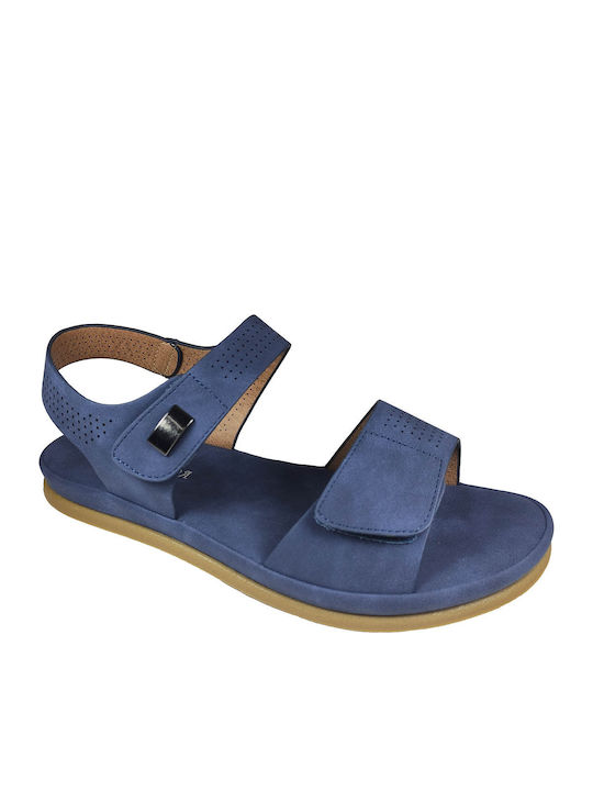 Women's Flat Sandals Anatomic in Blue Color