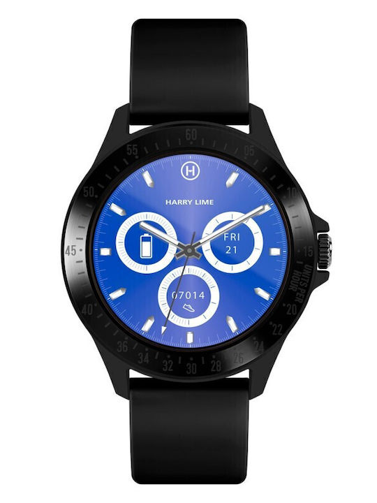 Часовник Harry Lime Ha07-2002 Fashion Smart Watch Черна Каучукова Каишка