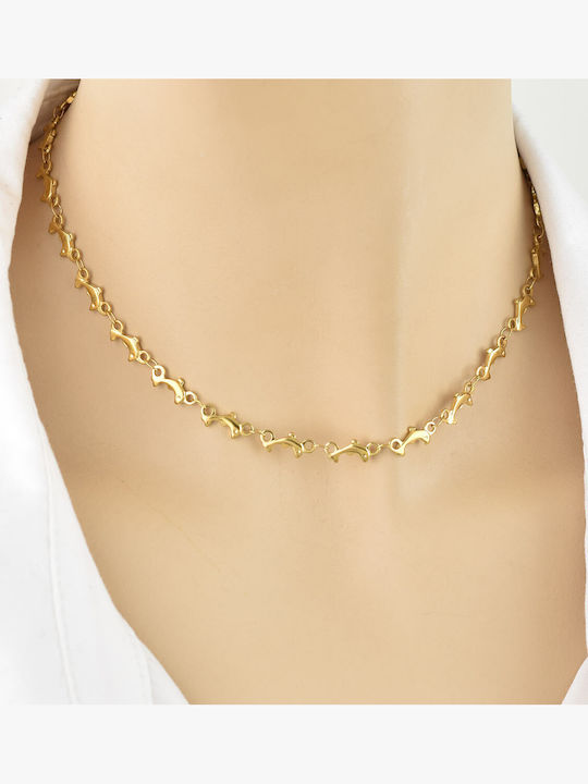 Olette Chain Gold 5mm Stainless Steel Necklace 316l 60 Cm