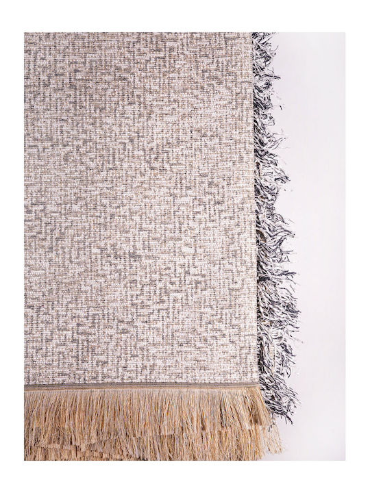 Sunshine Rene 1 Four-Seater Sofa Throw Chenille 180x330cm Ice
