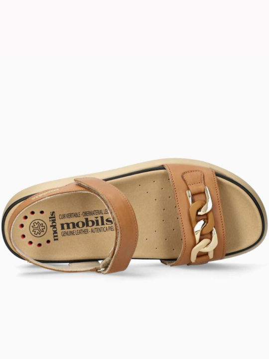 Sandals Anatomic Women's Leather Ankle Strap Platforms Brown