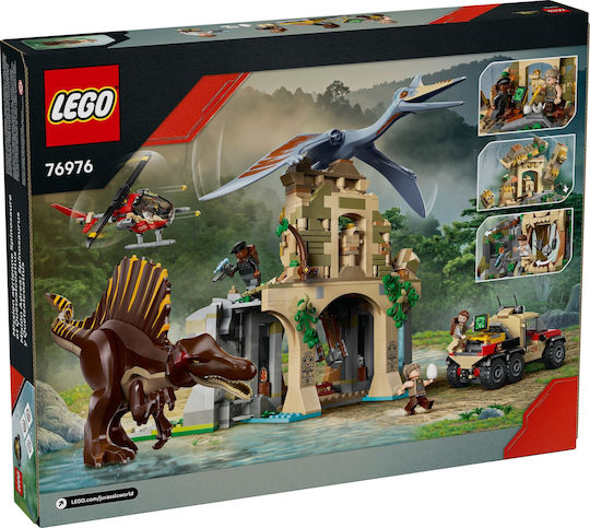 LEGO Jurassic World Spinosaurus & Quetzalcoatlus Air Mission for 8+ Years 984 Pieces