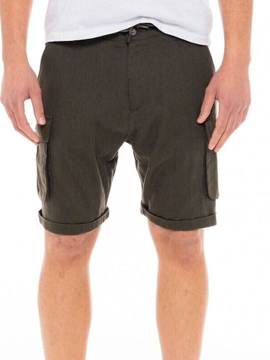 Herrenshorts Cargo Dk Green