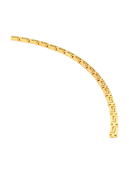 Damenträgliche Gold Halskette K14 585° Meander Damenträgliche Gold Halskette K14 585° Meander