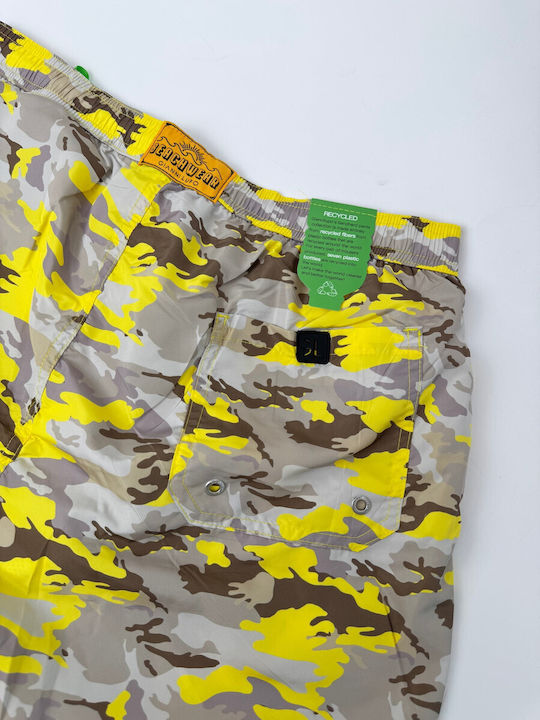 Men's Swimwear Shorts Yellow Camo