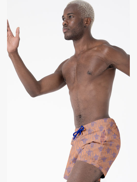 Costum De Baie Bărbați Pantaloni Scurți Somon