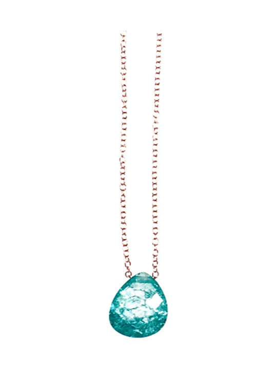 Colier Argintat Placat cu Aur Zircon Sstp1