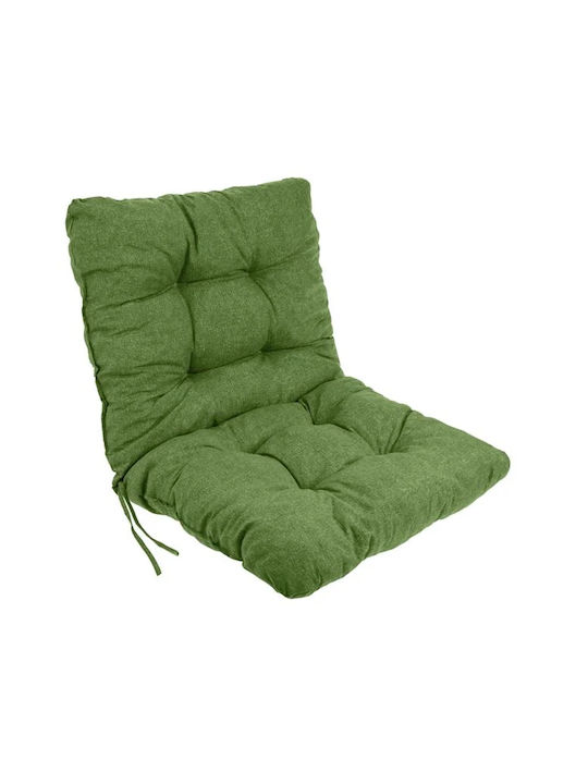 Garden Chair Cushion with Backrest Green 50x100cm