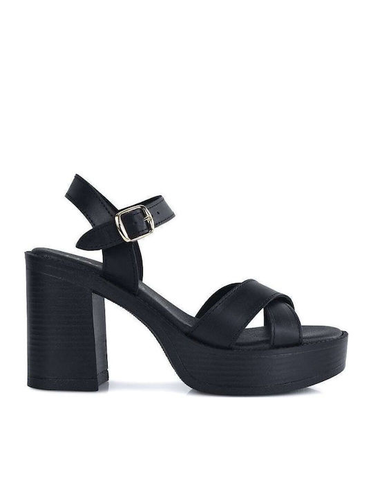 Suede Sandals Black