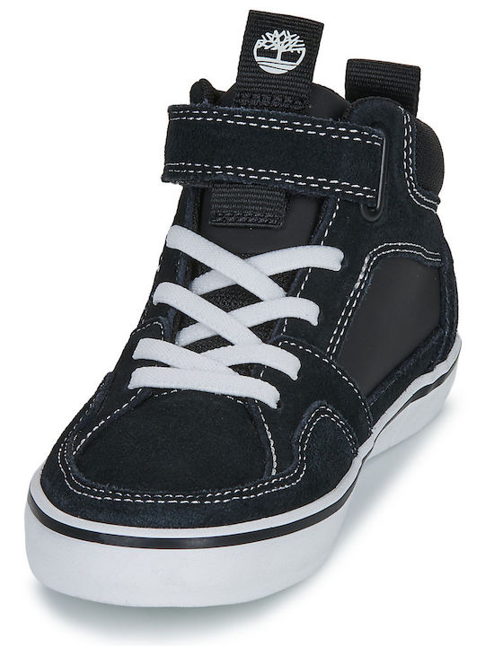 Kinder Sneakers Hoch mit Klettverschluss Schwarz