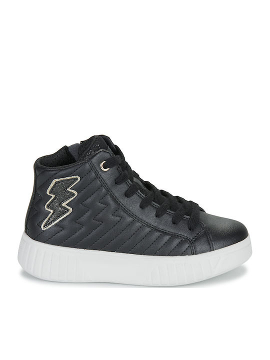 J Mikiroshi Anatomic Kids Ankle Boots with Zipper Black