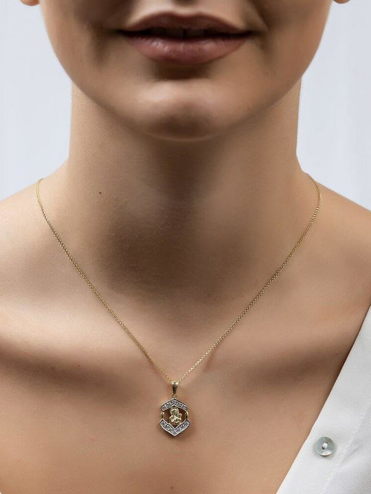Women's Talisman Yellow Gold 14K Panagia Pa11100026