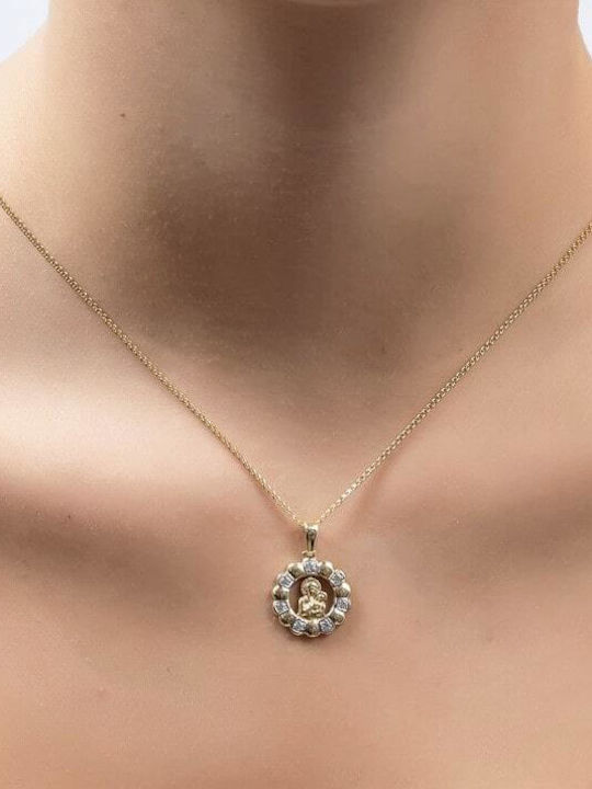 Women's Talisman Yellow Gold 14K Zircon Pa11100071