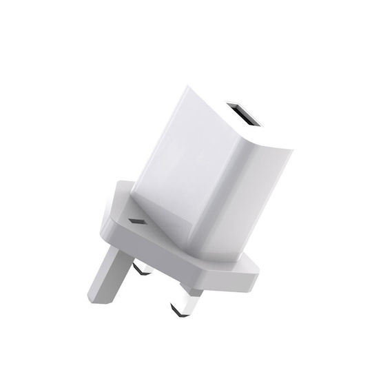XO Charger with USB-A Port and Cable USB-C Power Delivery Whites (L99 UK)
