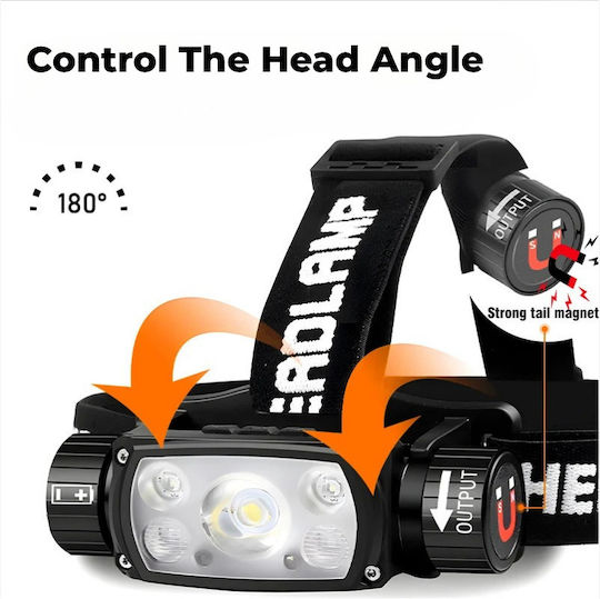 Ledholics Rechargeable Headlamp LED with Maximum Brightness 800lm