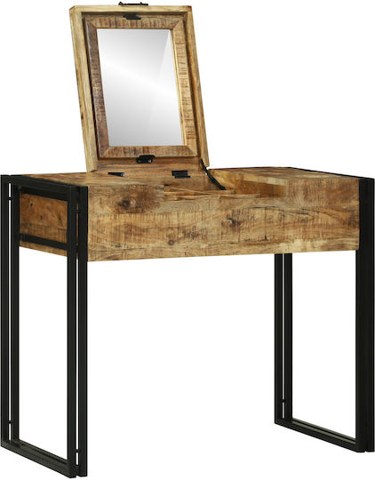 Schminktisch aus Massivholz & Metall Mango 90x50x75cm Schminktisch aus Massivholz & Metall Mango 90x50x75cm
