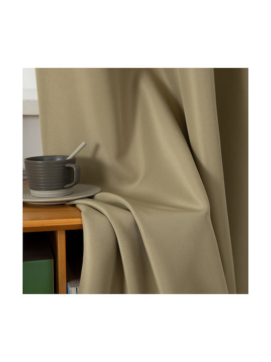 Beauty Home Green Curtain with Grommets 140x270cm
