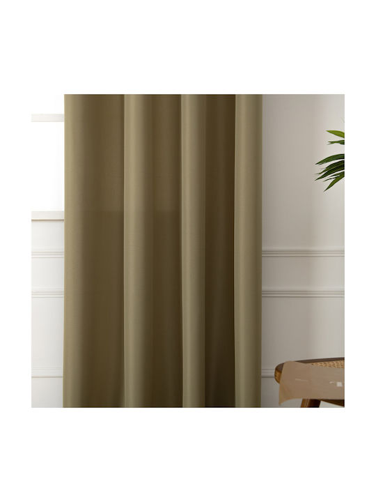 Beauty Home Green Curtain with Grommets 140x270cm