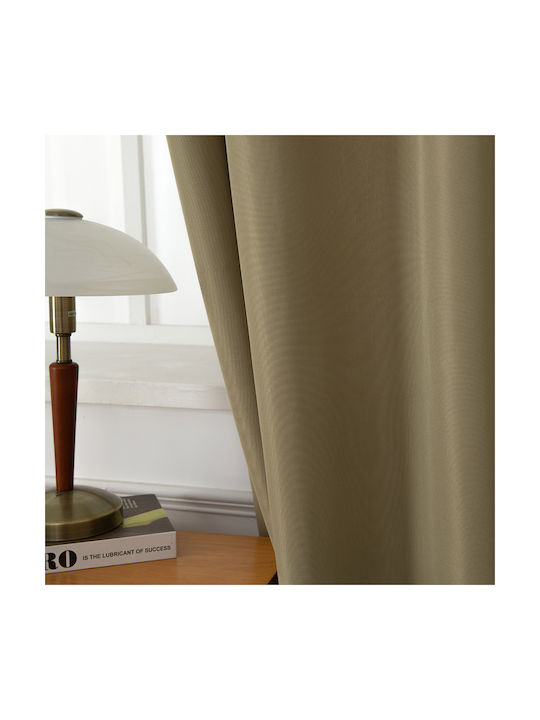 Beauty Home Green Curtain with Grommets 140x270cm