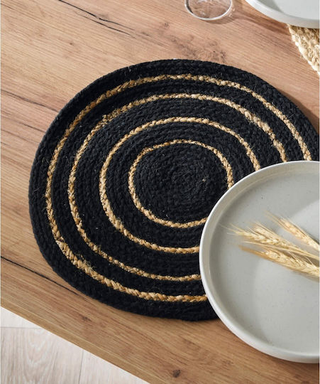 Kentia Yute Platzdeckchen Korbweide Schwarz 38x38cm 1Stück Kentia Yute Platzdeckchen Korbweide Schwarz 38x38cm 1Stück