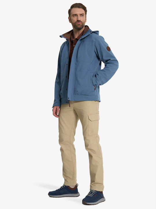 Winter Jacket Softshell Waterproof and Windproof  Blue