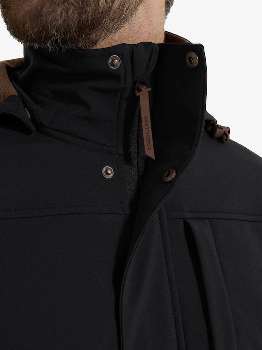 Winter Jacket Softshell Waterproof and Windproof Black