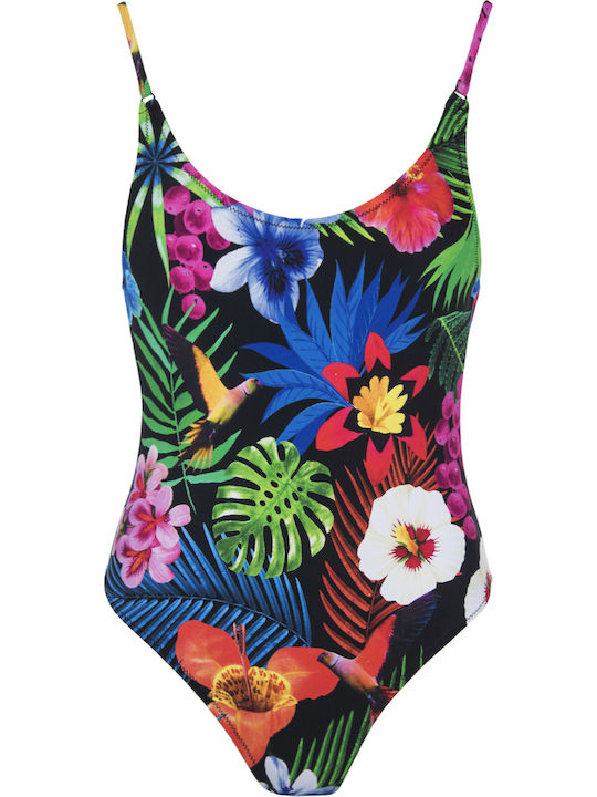 Tropic Ολόσωμο Μαγιό Floral Μαύρο