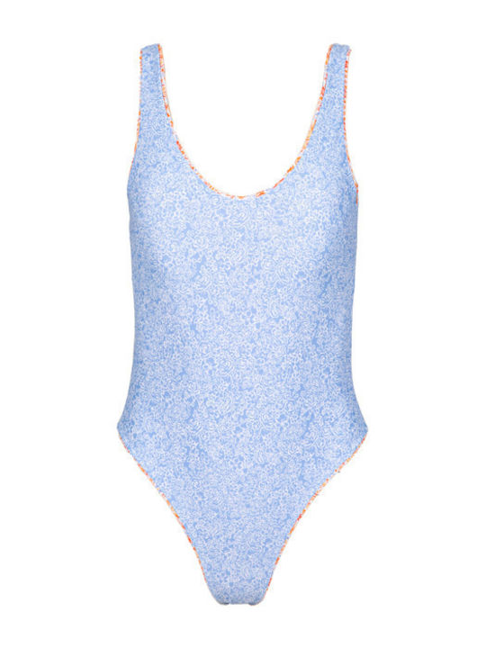 Light Blue One Piece For Large Bust