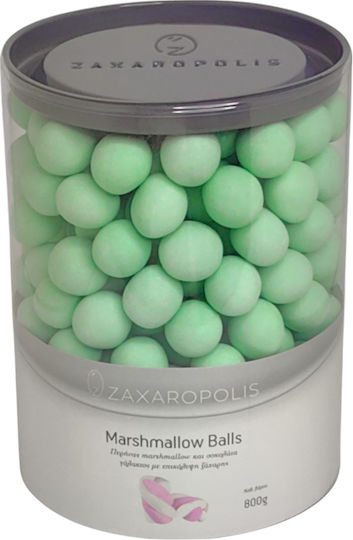 Zaxaropolis Бадеми Marshmallow Balls във Форма Класически с Вкус Шоколад Зелен 800гр