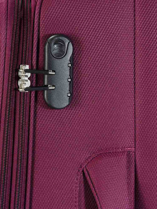 Forecast Medium Burgundy Travel Suitcase with 4 Wheels Height 66cm