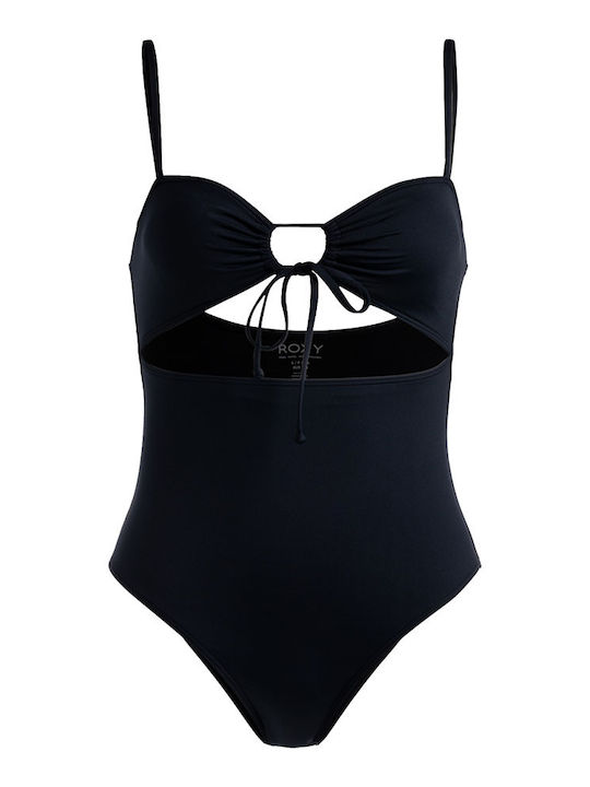 Beach Classics Ολόσωμο Μαγιό με Ανοίγματα Anthracite
