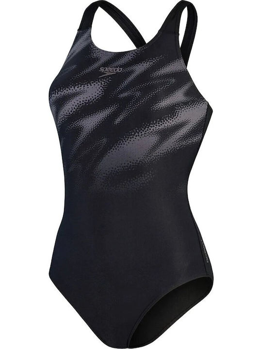 Hyperboom Αθλητικό Ολόσωμο Μαγιό Black / Dove Grey
